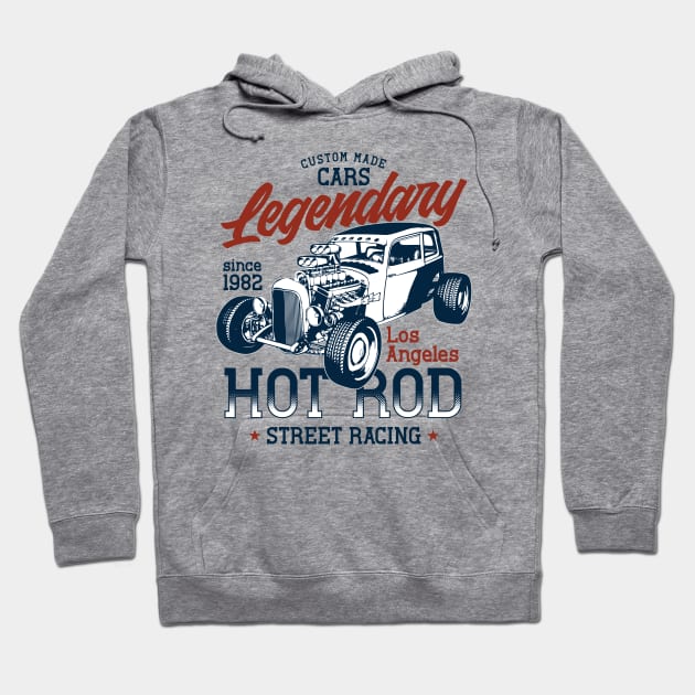 Hot Rod Street Racing Los Angeles Hoodie by Verboten